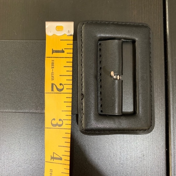 ZARA NWOT Black Thick Belt - Picture 3 of 7